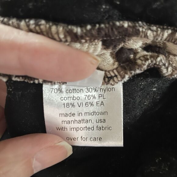 Rachel Comey Couture WOMENS Leopard Print Chunky Textured Sweatshirt Top 6 M - Picture 8 of 12